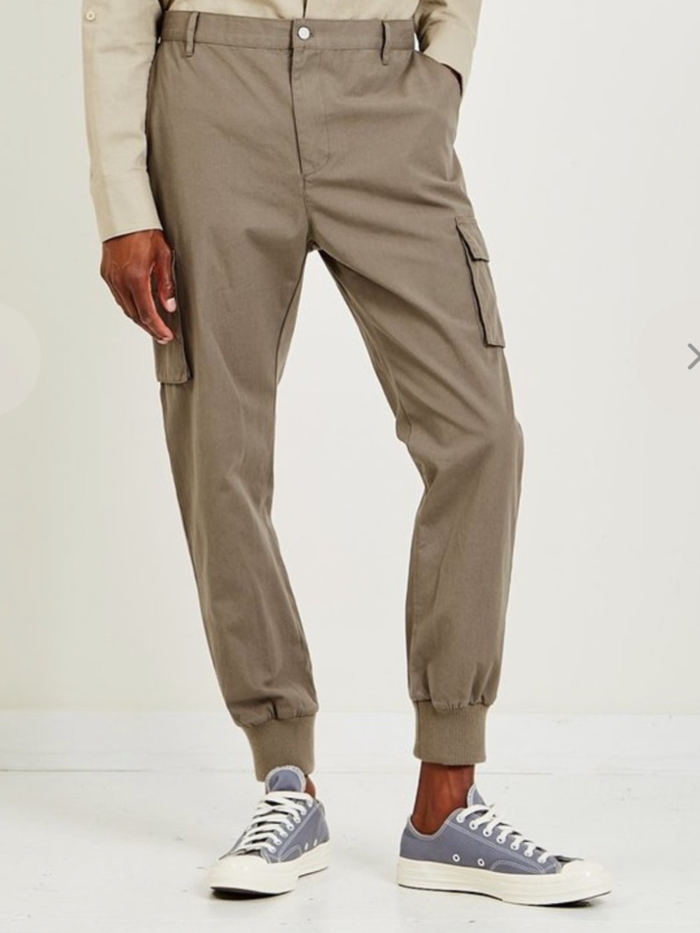PAIGE Roxburgh  Cargo Jogger Pants - in Iron smoke